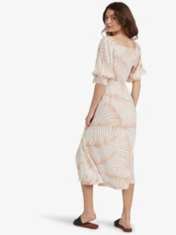 Roxy Evening Delight Dress 7 Roxy Evening Delight Dress -Shoreline Mood arjwd03434 roxyw cjj6 bck1