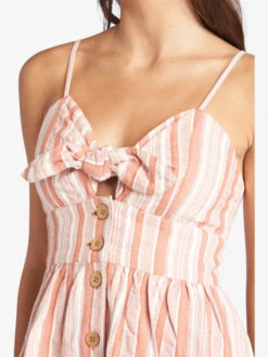 Roxy Under The Cali Sun Stripe Strappy Dress -Shoreline Mood arjwd03456 roxyw cns4 dtl1