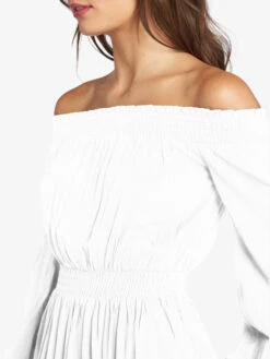 Roxy Dream Escape Woven Off The Shoulder Dress 9 Roxy Dream Escape Woven Off The Shoulder Dress -Shoreline Mood arjwd03468 roxyw wbk0 dtl1