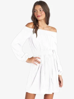 Roxy Dream Escape Woven Off The Shoulder Dress 8 Roxy Dream Escape Woven Off The Shoulder Dress -Shoreline Mood arjwd03468 roxyw wbk0 sd1