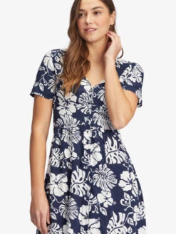 Roxy Ocean Echo Maxi Dress -Shoreline Mood arjwd03470 roxyw bsp6 dtl1