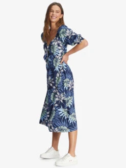 Roxy Evening Delight Midi Dress -Shoreline Mood arjwd03474 roxyw bsp9 sd2