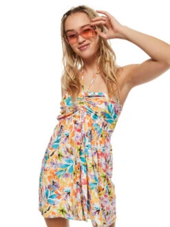 Roxy Happy Hour Mini Dress -Shoreline Mood arjwd03506 roxym wbb8 frt1