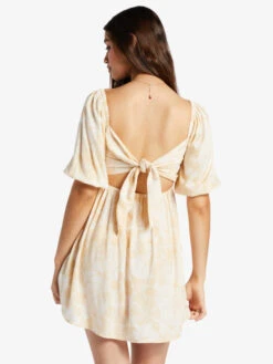 Roxy Satin Sands Mini Dress -Shoreline Mood arjwd03515 roxyw teh7 bck1