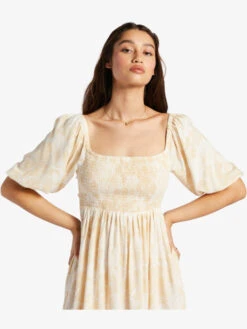 Roxy Satin Sands Mini Dress -Shoreline Mood arjwd03515 roxyw teh7 frt3