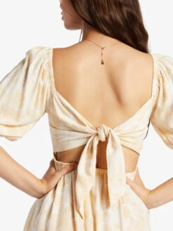 Roxy Satin Sands Mini Dress -Shoreline Mood arjwd03515 roxyw teh7 frt4
