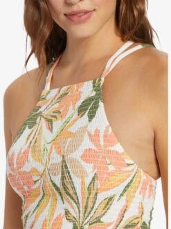 Roxy Bungalow Mid Dress -Shoreline Mood arjwd03516 roxyw wbk6 frt3