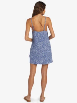 Roxy Daytrip Mini V-neck Slip Dress -Shoreline Mood arjwd03518 roxyw bng6 bck1