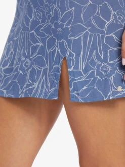 Roxy Daytrip Mini V-neck Slip Dress -Shoreline Mood arjwd03518 roxyw bng6 frt4