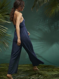 Roxy Away On Vacay Wide Leg Jumpsuit -Shoreline Mood arjwd03521 roxym bsp0 frt2