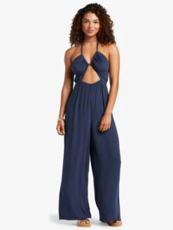 Roxy Away On Vacay Wide Leg Jumpsuit -Shoreline Mood arjwd03521 roxyw bsp0 frt1