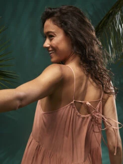 Roxy Evening Breeze Tent Dress -Shoreline Mood arjwd03524 roxym mms0 bck2