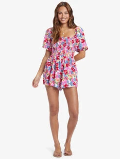 Roxy Barefoot Babe Romper 8 Roxy Barefoot Babe Romper -Shoreline Mood arjwd03540 roxyw mjy5 frt9