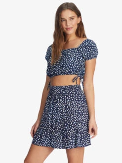 Roxy Girls Night Out Skirt 9 Roxy Girls Night Out Skirt -Shoreline Mood arjwk03058 roxyw bsp8 sd1