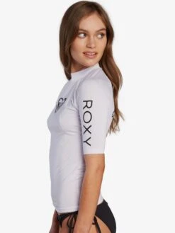 Roxy Florida Whole Hearted Short Sleeve UPF 50 Rashguard -Shoreline Mood arjwr03140 floridawholeheartedssw wbb0 sd1