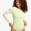 Roxy Sunrise Tides UPF 50 Rashguard Long Sleeve Swimsuit