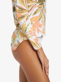 Roxy Sea Skippin UPF 50 Long Sleeve Rashguard -Shoreline Mood arjwr03204 roxyw wbb9 frt4