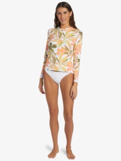 Roxy Sea Skippin UPF 50 Long Sleeve Rashguard -Shoreline Mood arjwr03204 roxyw wbb9 frt9