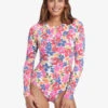 Roxy Bloomin Babe Long Sleeve One-Piece Swimsuit