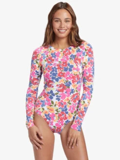 Roxy Bloomin Babe Long Sleeve One-Piece Swimsuit