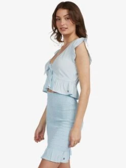 Roxy Sweetest Love Short Sleeve Top -Shoreline Mood arjwt03273 roxyw bzq0 sd1