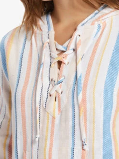 Roxy Cabo Trip Hooded Poncho -Shoreline Mood arjwt03280 roxyw wbk3 frt3