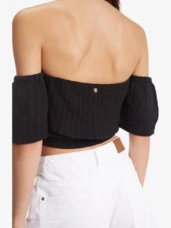Roxy Seaside Heaven Off The Shoulder Crop Top -Shoreline Mood arjwt03284 roxyw kvj0 dtl1
