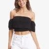Roxy Seaside Heaven Off The Shoulder Crop Top