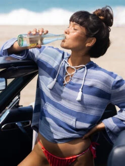 Roxy Head On Over Poncho Hoodie