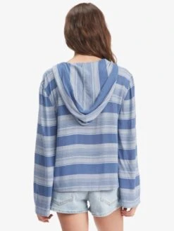 Roxy Head On Over Poncho Hoodie -Shoreline Mood arjwt03285 roxyw bng3 bck2