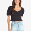 Roxy Life Mirage Woven Puff Sleeve Top