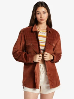 Roxy Let It Go Long Sleeve Corduroy Shirt