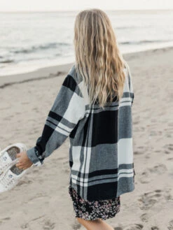 Roxy Let It Go Long Sleeve Shirt -Shoreline Mood arjwt03296 roxyl kvj1 bck1