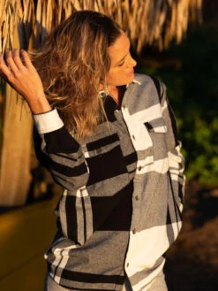 Roxy Let It Go Long Sleeve Shirt -Shoreline Mood arjwt03296 roxyl kvj1 frt10