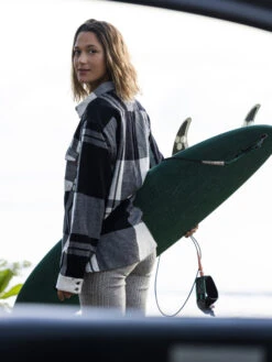 Roxy Let It Go Long Sleeve Shirt -Shoreline Mood arjwt03296 roxyl kvj1 frt3