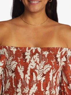 Roxy Like The Sun Off The Shoulder Top -Shoreline Mood arjwt03309 roxyw cns6 frt4