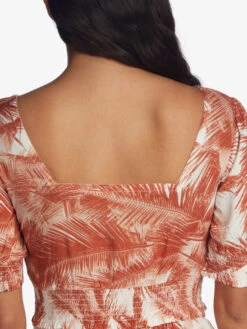 Roxy Abundant Swell Woven Top -Shoreline Mood arjwt03310 roxyw cns6 bck2