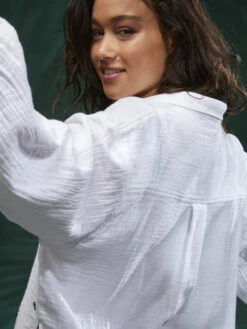 Roxy Mellow Morning Long Sleeve Shirt -Shoreline Mood arjwt03318 roxym wbk0 bck2