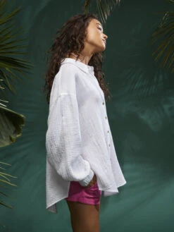 Roxy Mellow Morning Long Sleeve Shirt -Shoreline Mood arjwt03318 roxym wbk0 frt2