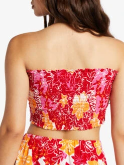 Roxy Warm Waters Bandeau Top -Shoreline Mood arjwt03319 roxyw rzn7 frt4