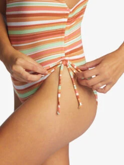 Roxy Printed Beach Classics One Piece Swimsuit -Shoreline Mood arjx103116 roxyw cns3 frt4