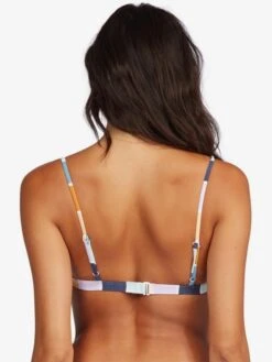 Roxy Printed Beach Classics Fixed Triangle Bikini Top -Shoreline Mood arjx303486 roxyw wbb3 bck1