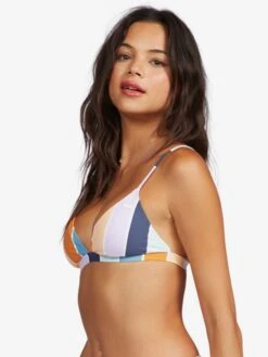 Roxy Printed Beach Classics Fixed Triangle Bikini Top -Shoreline Mood arjx303486 roxyw wbb3 sd1