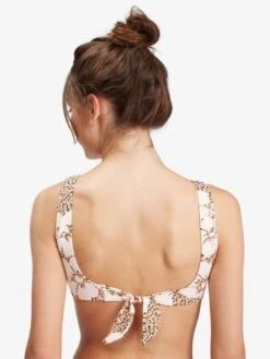 Roxy Sweet Mahalo Triangle Bralette Bikini Top -Shoreline Mood arjx303522 roxyw kvj6 bck1