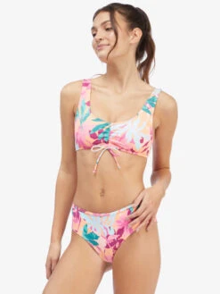 Roxy Active Athletic Bralette Bikini Top -Shoreline Mood arjx303539 roxyw ngp7 sd1