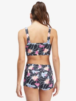 Roxy Active Tankini Sports Bra Bikini Top -Shoreline Mood arjx303540 roxyw kvj6 bck1
