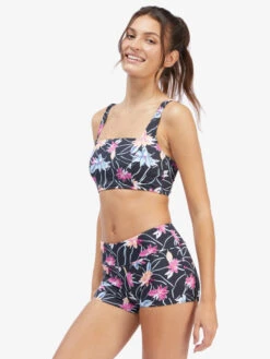 Roxy Active Tankini Sports Bra Bikini Top -Shoreline Mood arjx303540 roxyw kvj6 sd1
