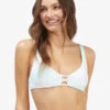 Roxy Palm Tree Dreams Reversible Elongated Triangle Bikini Top