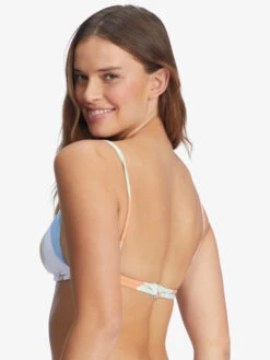 Roxy Wildflowers Reversible Tiki Triangle Bikini Top -Shoreline Mood arjx303574 roxyw wbb6 bck1