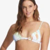 Roxy Wildflowers Reversible Tiki Triangle Bikini Top